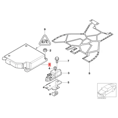BMW 65776900727 Aır Bag Kontrol Unitesi E 38-39-53 65776900727