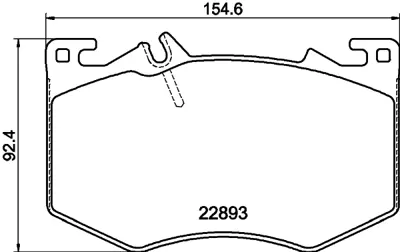 TEXTAR 2289301 Fren Balatası 118-177-247 Ön Amg 4-Matıc A0004209702