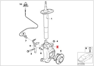 BMW 31216760953 Aks Tasıyıcı Ön : L 31216760953, 6760953
