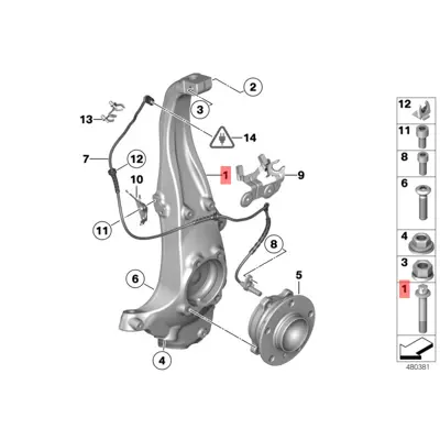 BMW 31216775769 Aks Tasıyıcı Ön Sol 31216775769, 6775769, 31214082759