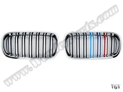 WENDERPARTS BA0153184 Panjur X5:F15 X6:F16 (Set) Krom/Siyah, Çift Çitali ///M-Renkli 2014-18 A0153184
