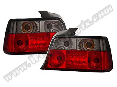 WENDERPARTS BA0361315 Komple Stop E36 Set; Kristal, Ledli Füme Sinyal -Sedan- 1991-98 A0361315