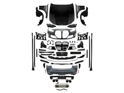 WENDERPARTS BA0802200 Komple Gövde Kiti G20 00-00-Yandançikis, Mrsp-Li, Panj-Lu, Egz.Uçlu, Kaput/Çamurluk, Farlar -///M3 (G80) Style- 2019-21 A0802200