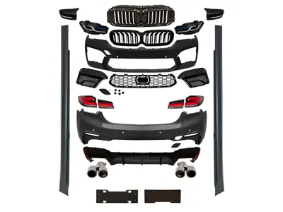 WENDERPARTS BA2302200 Gövde Kiti G30 [donusum > F90-Lcı] Pdcli:Ön/Arka, 00-00-Çikis, Mrsp-Li, Panj-Lu, Egz.Uçlu, Far/Stop, Ayna Kapaklari -///M5- 2017-19 A2302200