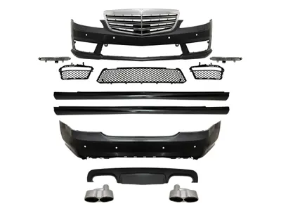 WENDERPARTS MA2212101 Gövde Kiti W221 F.Yik-Li, Pdcli:Ön/Arka, 00-00-Çikis, Mrsp-Li, Panj-Lu, Egz.Uçlu, Sisli -Amg S65- 2009-13 A2212101