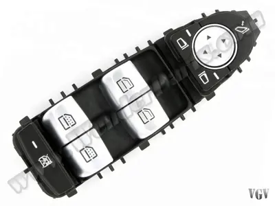 WENDERPARTS MA2229052004BK Cam Dügmesi W222 Ön Sol Siyah; Katlamali Ayna A2229052004BK