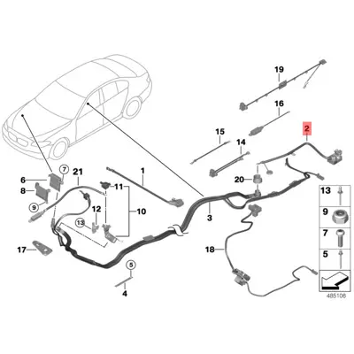 BMW 61129217036 Akü Kablosu 61139203570, 61129217033, 61129217036, 61129217035