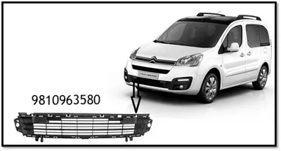 PSA 9810963580 Tampon Izgarası Ön Alt - 9810963580 22051078 940590 PG821000G2000 PG9122120 552911 5513000554990P 16800259XT G3587 BR15110