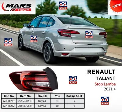 MARS M411231 M411231 Stop Sağ Renault Talıant (2021->) (Duysuz) 265503251R