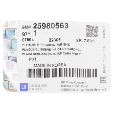 ITHAL 25980563 Arka Tampon Kapağı Grı Opel Mokka 13> 25980563