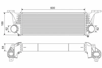 VALEO 818315 Turbo Radyatoru Intercooler Daıly Iv V Vı 06> 