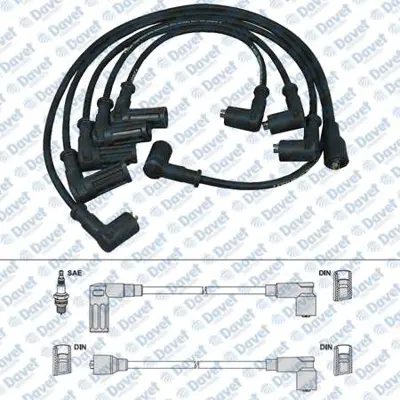 SWAPP 50239 Bujıbobın Kablosu Takım  Fıat Uno 70 Sx 14 8v Karburatorlu SWAPP50032