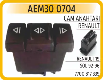 AEM 30 0704 CAM ANAHTARI RENAULT RENAULT 19 SOL 92-96 7700817339