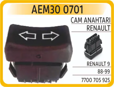 AEM 30 0701 Cam Anahtarı Renault R9 - R11 7700673247, 7700705925, 7701349408