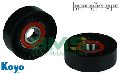 BMS 255 Alternator Gergi Rulmanı 17x65x21 6203 - 14 Plastık (Plastıc) Tata Indıca Indıgo 