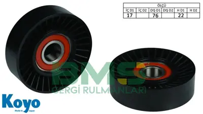 BMS 269 Alternator Gergi Rulmanı 17x76x22 6203 - 14 Plastık (Plastıc) Hyundaı Terracan 2.9 Crdı Kıa Carnıval 