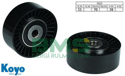 BMS 335 Alternator Gergi Rulmanı 11x70x26 Plastık (Plastıc) Renault Clıo Iı Espace Laguna 1.8 2.0 