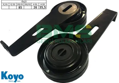 BMS 071 Alternatör Gergi Rulmanı Boxer-Ducato-Partner-P306-405-406-Expert-Berlingo-Jumper-Jumpy 1.9d-1.9td 96112753 96146660 96399167 575111 575108 575114 575185 9614666080 570338 575078