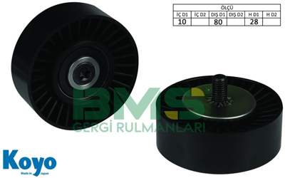 BMS 417 V Kayıs Gergi Rulmanı Bmw E81 E87 E90 F10 M57 N43 N45 N46 N47 N54 N57 11287556251, 7556251, 1611422980, 575188, 575190, 575198, 5751C9, 5751G3, 96410042, 964265581