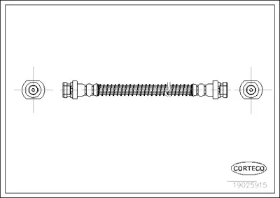 CORTECO 19025915 Fren Hortumu 1987476194 6T47494 LH0375 PHA207