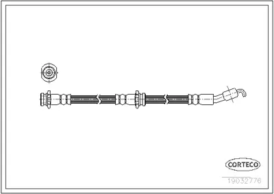 CORTECO 19032776 Fren Hortumu 6T46362 LH0161 PHD173