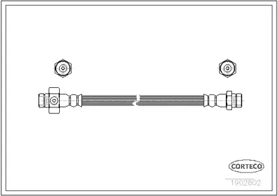 CORTECO 19032802 Fren Hortumu 440019032802 LH0129 PHD7099