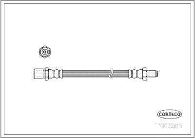 CORTECO 19032815 Fren Hortumu LH3668 PHB153
