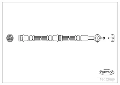 CORTECO 19032886 Fren Hortumu 1987481112 LH6306