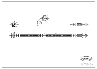 CORTECO 19032889 Fren Hortumu 470E865E14 LH6496 PHD592