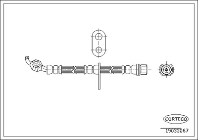 CORTECO 19033067 Fren Hortumu 6T47500 LH6434 PHD696 PHD7055
