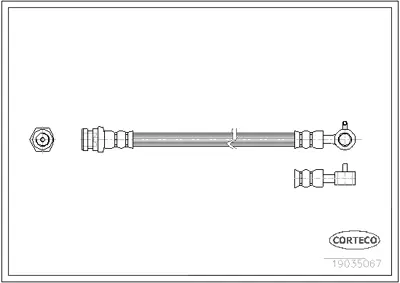 CORTECO 19035067 Fren Hortumu 24526503353