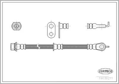 CORTECO 19036211 Fren Hortumu 24529505263 LH6520