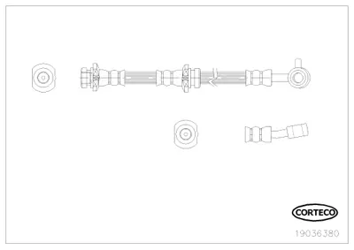 CORTECO 19036380 Fren Hortumu 24529005023