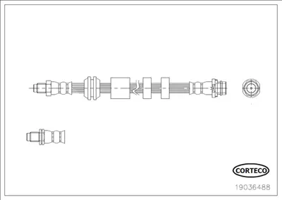 CORTECO 19036488 Fren Hortumu 24516203753