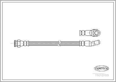 CORTECO 19018189 Fren Hortumu 440019018189 6T46936