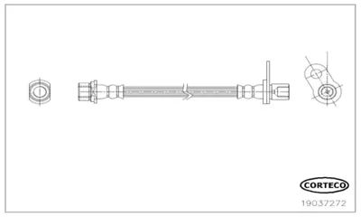 CORTECO 19037272 Fren Hortumu 1987481738 ADT353367