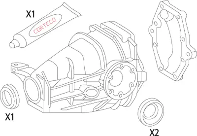 CORTECO 19535825 Conta Seti, Diferansiyel 