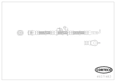 CORTECO 49371483 Fren Hortumu PHD1234