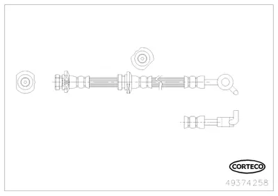 CORTECO 49374258 Fren Hortumu T56176