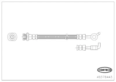 CORTECO 49378443 Fren Hortumu PHD1223 T56164