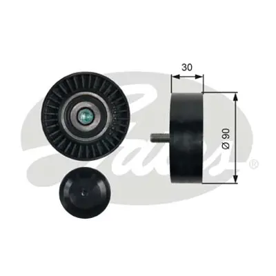 GATES T36479 V Kayış Gergi Rulmanı  N54 Bmw 1 (E82), 1 (E88), 3 (E90), 3 (E91), 3 (E92), 3 (E93) 3.0 11.05-12.13 20930119 30119 532051410 T0514 VKM38229