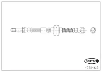 CORTECO 49384125 Fren Hortumu 24514005403