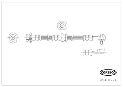 CORTECO 49401971 Corteco Fren Hortumu PHD1222 T56184