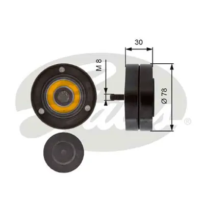 GATES T36236 V Kayış Gergi Rulmanı  Audı A8, Vw Phaeton 3.7/4.2 10.02- 30893 30930893 532046310 APV2499 N2134 VKM31062