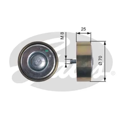GATES T36401 Cıtroen-Jumper Otobüs (230p)-2.8 Hdı-V Kayış Gergi Rulmanı 1620057 28276 532029410 62928276 APV1040 APV2685 VKMCV52009