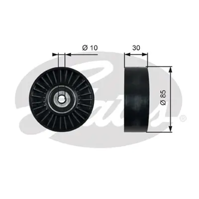 GATES T36482 V Kayış Gergi Rulmanı Gergi Rulmanı Renault Espace Iv, Grand Espace Iv 532050210 APV2545 N2177