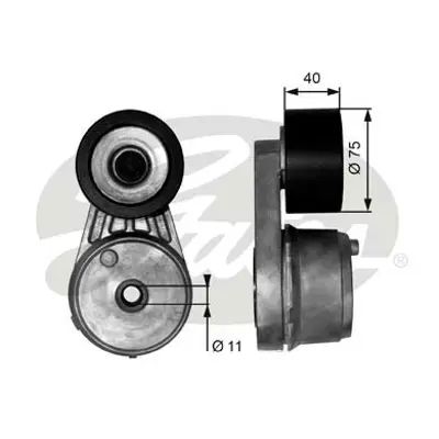 GATES T38645 V Kayış Gergi Kütüğü (74*38) Mercedes Axor 1835 Ls,1840 Ls,1843 Ls,2535 Ls,2540 Ls,2543 Ls 340000004 531051020 APV1095