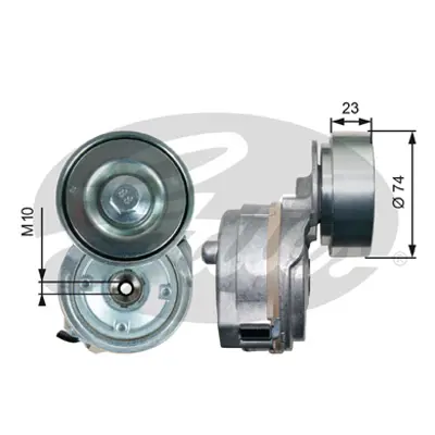 GATES T38719 Gergı Rulmanı Man Nl, Sü D2066luh11/D2066luh21 01.06-10.09 2083SN 47712 APV3027 VKMCV55013