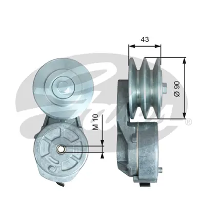 GATES T38728 V Kayış Gergi Rulmanı APV1154 APV2416 VKMCV52017