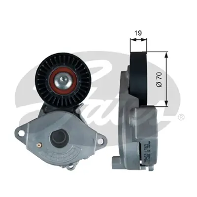 GATES T39355 Gergi Rulmanı Aurıs,Corolla,Passo,Verso 1.3 D. 534054510 T0579 VKM61099